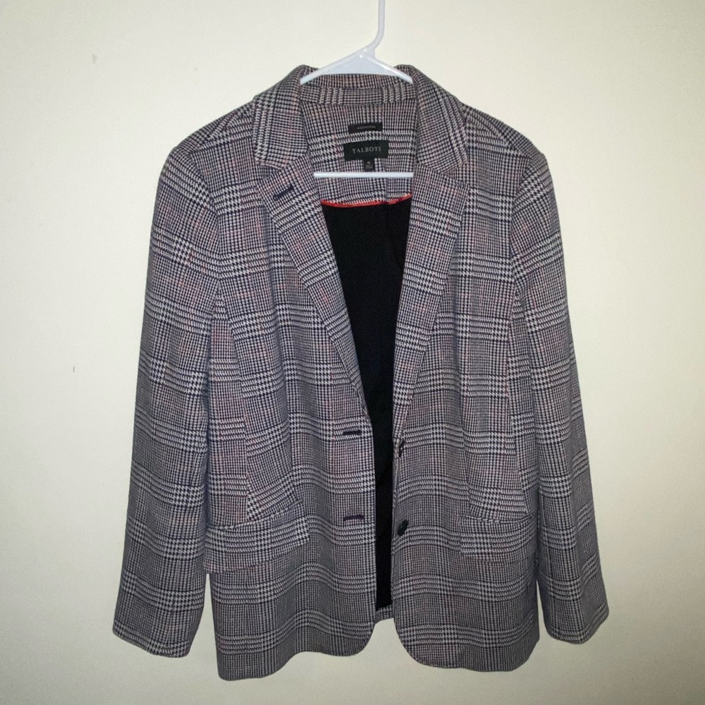 Talbots Plaid Blazer